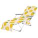 Beach Chair Cover with Side Pockets Pool Towel Chaise Lounge Cover Microfiber Tie Dye Beach Towel for Holidays Sunbathing Outdoor Chair Cover