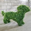 EYIIYE Garden Decor Dog Statue Faux Boxwood Peeing Dog Topiary Outdoor Decor for Patio Yard Lawn Ornaments Garden Art