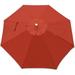 Umbrella Replacement Canopy Replacement Cover For ROMA Cantilever Patio Umbrella 8 Ribs W/Airvent (Red)