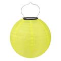 TOPRenddon Solar Lantern Outdoor Garden Hanging 12 Inch Solar Powered Lanterns Outdoor/Indoor Hanging Solar Santerns Chinese Nylon Hanging Lanterns LED Garden Decorative Light