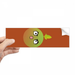 Lovely Cartoon Injustice Orange Happy Rectangle Bumper Sticker Notebook Window Decal