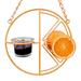 Clementine Oriole Feeder orange$Oriole Bird Feeder Hanging Metal Bird Feeder Detached Bowl Design Orange Fruit Feeder Great for Garden Outdoor Gift$Oriole Bird Feeder for Outdoors Jelly and