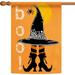 Home Garden 1112623 Halloween Gnome Halloween Garden Flag 12x18 Inch Double Sided for Outdoor Fall House Yard Decoration