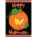 Home Garden 1112623 Halloween Gnome Halloween Garden Flag 12x18 Inch Double Sided for Outdoor Fall House Yard Decoration