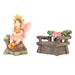 Miniature Fairy Statue Set Synthetic Resin Fairy Sculpture Accessories Decorative DIY Fairy Figurine for Garden Balcony