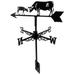 HOKARUA 1 Set of Cow Weather Vane Vintage Weather Vane Wind Metal Direction Indicator for Outdoor Garden