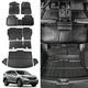 Fit 2023 2024 Honda CRV Floor Mats Trunk Mat Cargo Mat Cargo Liner Back Seat Cover Protector CRV Fuel (Lower Deck) Accessories (Fit Lower Deck Backrest Mats+Trunk Mat+Floor Mats)