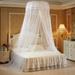 RubrumRosa Dome Mosquito Net Mesh Bed Canopy Bedroom Decoration Luxury Princess Bed Canopy Mosquito Net YJ
