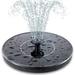 Solar Bird Bath Fountain Pump Upgraded Solar Fountain with 6 Nozzles Independent Floating Solar Fountain Pump Suitable for Bird Bath Garden Pond Swimming Pool Outdoor Diameter 16cmYaoFengYing12