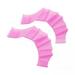 GARENDE 2xSwimming Hand Fins Webbed Swimming Gloves Pool Gear Hand Palm Webbed Flippers Training Gloves Swim Hand Paddles for Water Exercise Supplies Pink 2 Pcs
