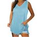Onegirl Summer Tops for Women 2024 Cotton Summer Blouses for Women 2024 Boho Womens T Shirts Loose Fit Workout Sleeveless Tops For Women Plus Size Polos for Women Golf Clearance Deals
