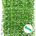 Artificial Ivy Pack of 6 Ivy Garland 168 Ft Fake Ivy Artificial Plants Ivy Hanging Plant Artificial Ivy Decoration for Garden Wedding Balcony Green 42 Ft