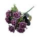 Rose Bouquet Artificial Flower Wedding Bouquet Home Background Flower Wall Photography Set Table Centerpiece Flower Arrangement Vase Home Kitchen Living Room Decor