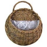 STAOEDU Artificial Hanging Basket Plant Hanging Basket Flower Planter Storage BasketHandmade Woven Hanging Basket