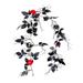 Artificial Black Rose Vine Artificial Garland Wedding Fake Rose Artificial Rose Hanging Flower Garland halloween Decoration Rattan