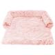 Rhafayre - Plush Dog Mat, Large Dog Sofa Cushion - Pet Blanket with Zipper, Ideal for Dog Bed Basket, Kennel, Car 76x76x15cm Pink