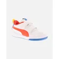 Boy's Puma Infant Childrens Trainers Multiflex Comic V Touch Fastening white UK Size - Size: 6