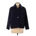 Eileen Fisher Blazer Jacket: Blue Solid Jackets & Outerwear - Women's Size Medium