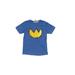 Instant Message Short Sleeve T-Shirt: Blue Tops - Kids Boy's Size Medium