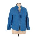 Chico's Jacket: Blue Jackets & Outerwear - Women's Size X-Large Petite