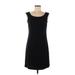 Calvin Klein Collection Casual Dress - Sheath: Black Solid Dresses - Women's Size 6