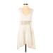 Free People Casual Dress - DropWaist: Ivory Dresses - Women's Size Medium