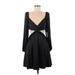 ASTR The Label Cocktail Dress: Black Solid Dresses - New - Women's Size Medium