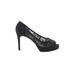 Antonio Melani Heels: Black Damask Shoes - Women's Size 7 1/2