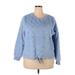 Steve Madden Fleece Jacket: Blue Jackets & Outerwear - Women's Size 2X-Large