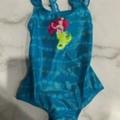 Disney Swim | Disney Kids Girl Blue The Little Mermaid Store Ariel Hologram Swimsuit Size 4 | Color: Blue | Size: 4g