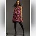 Anthropologie Dresses | Anthropologie Nwt Maeve Halter Shine Swing Mini Dress Size S. | Color: Black/Pink | Size: S