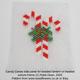 Candy canes Peyote Stitch Panel for a Beaded Lantern or Beaded Picture Frame, designed by Katie Dean, Beadflowers