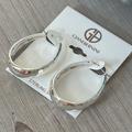 Giani Bernini Jewelry | Nwt Giani Bernini Sterling Silver Hammered Oval Hoop Earrings | Color: Silver | Size: Os