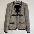 J. Crew Jackets & Coats | Jcrew Women’s Terrazo Tweed Jacket | Color: Black/Silver | Size: 12
