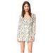Free People Dresses | Free People Stealing Fire Mini Dress - M | Color: Cream/Green | Size: M
