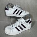 Adidas Shoes | Adidas Superstar Shell Toe Cloud White/Purple Sneakers Women's Size 7 | Color: Purple/White | Size: 7