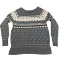 American Eagle Outfitters Sweaters | American Eagle Outfitters Fair Isle Nordic Print Wool Blend Sweater. | Color: Black/Gray | Size: S