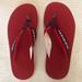 Burberry Shoes | Burberry Red Flip Flops | Color: Red | Size: 7.5