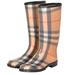 Burberry Shoes | Burberry Nova Check Rain Boots | Color: Black/Tan | Size: 39