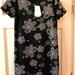 Michael Kors Dresses | Nwt Michael Michael Kors Floral Studded Dress | Color: Black/Silver | Size: Xxs