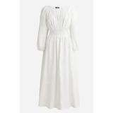 J. Crew Dresses | J.Crew Women's V-Neck Midi Dress In Soft Gauze, White Nwt Size Lp | Color: White | Size: Lp