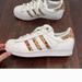 Adidas Shoes | Adidas Women's Superstar White Leather Shoes Size 9 | Color: White | Size: 9