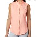 Columbia Tops | Columbia Women’s Tamiami Sleeveless Top Omni Shade | Color: Pink | Size: M