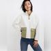 Madewell Jackets & Coats | Madewell Women's Quilted Pocket Popover Jacket | Color: Cream/Green | Size: M