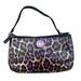 Coach Bags | Euc Coach Ocelot Print City Leather Wristlet | Color: Black/Purple | Size: Os