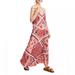 Free People Dresses | Free People Intimately Stevie Scarf Maxi Boho Dress Lace Trim | Size S | Color: Orange/Pink | Size: S