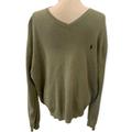 Polo By Ralph Lauren Sweaters | Men's Polo By Ralph Lauren V-Neck Knit Sweater 2xl Embroidered Logo Pima Cotton | Color: Green | Size: Xxl