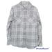 Carhartt Tops | Carhartt Woman’s Plaid Classic Button Down Woman’s Collared Shirt Size Large | Color: Gray/White | Size: L