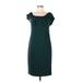 1.State Casual Dress - Sheath: Teal Solid Dresses - Women's Size 10