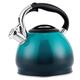 Whistling Kettle Gradient Color Stovetop Kettle Pot Whistling Tea Kettle 304 Stainless Steel Whistling Kettle 3L Teapot Stainless Steel Kettle (Color : Blue, Size : 3L)